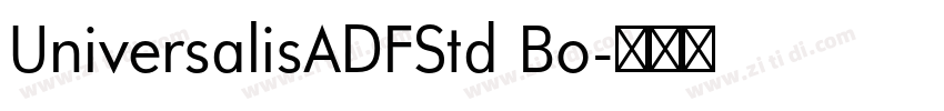 UniversalisADFStd Bo字体转换